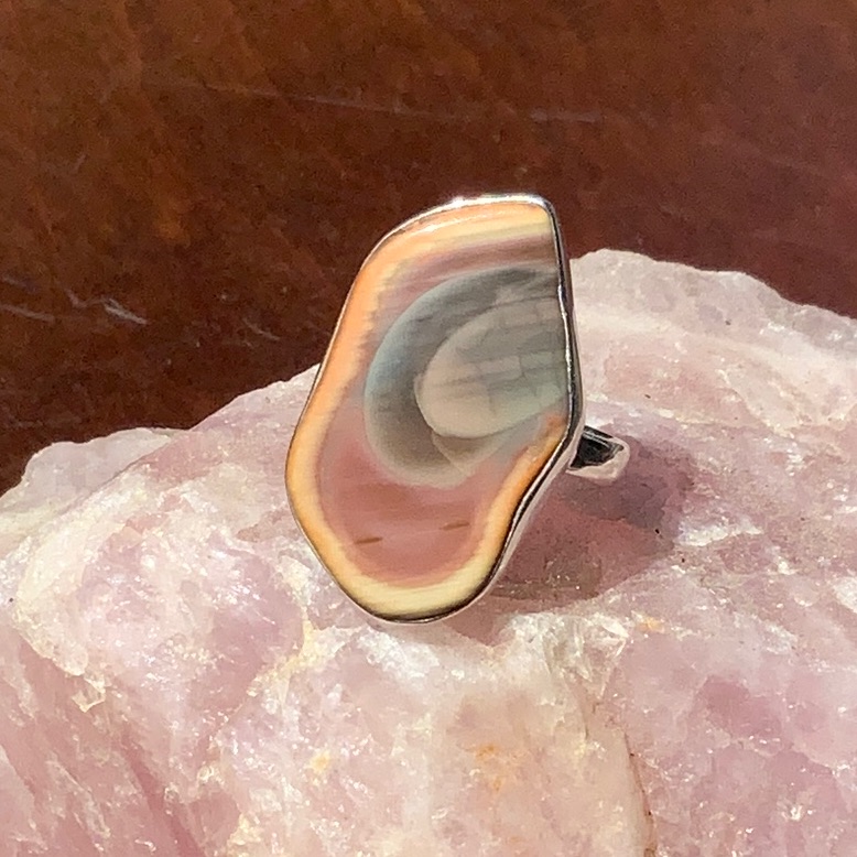Natural Royal Imperial Jasper 925 Sterling Silver Ring Size 85 59$